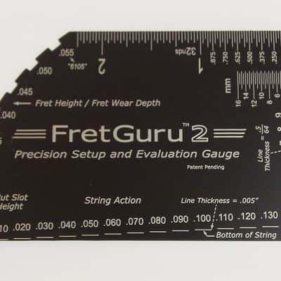FretGuru 2 Precision 8-in-1 Guitar String Action Gauge Fret Rocker Setup and Evaluation Pro Luthier image 4