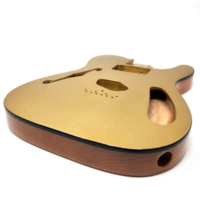 Brio 69 T-Style Thinline Alder Top Bound Metallic Gold Top H/S image 4