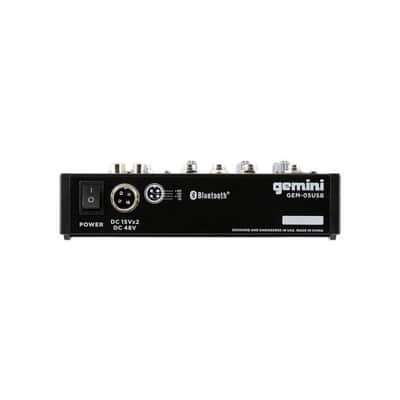 Gemini Compact 5 Channel Bluetooth Mixer - GEM-05USB image 2
