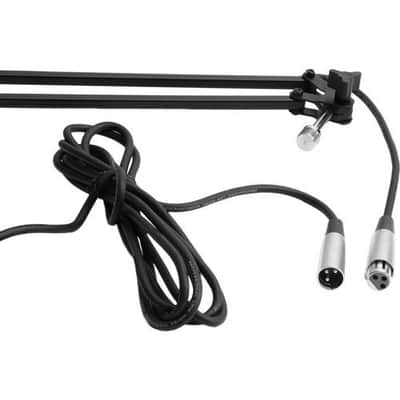On-Stage MBS5000 Desk-Mounted Broadcast Microphone Boom Arm and Microphone Pop Filter image 3