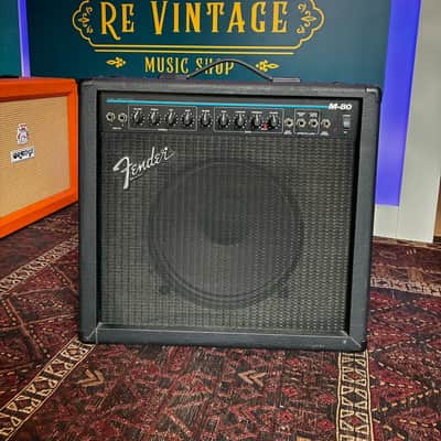 Fender M-80 2-Channel 80-Watt 1x12" Solid State Guitar Combo 1991 - 1994 - Black Tolex image 2