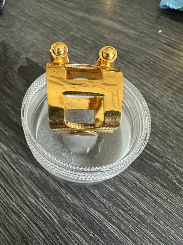 Ligature Wood Stone alto sax   for metal Beechler mouthpiece . For Metal Beechler mouthpiece image 1