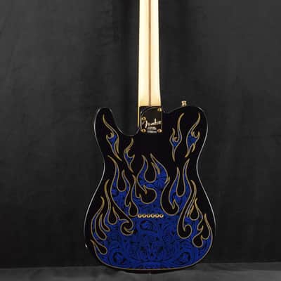 Mint Fender James Burton Telecaster Blue Paisley Flames Maple Fingerboard image 8