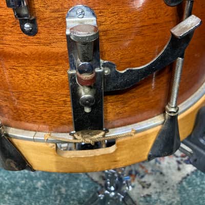 Slingerland - 10x14" No. 574 Legion Heir Model, 3-Ply Mahogany, Marching Snare Drum (Chicago-era) 1969–1972 image 6