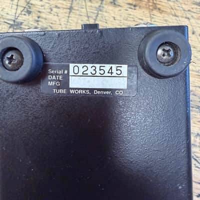 Used Tube Works Tube Driver Real Tube Overdrive Guitar Pedal with Original AC Adapter 910 Tube Driver (3-Knob) 1993 - 1998 - Cream image 8
