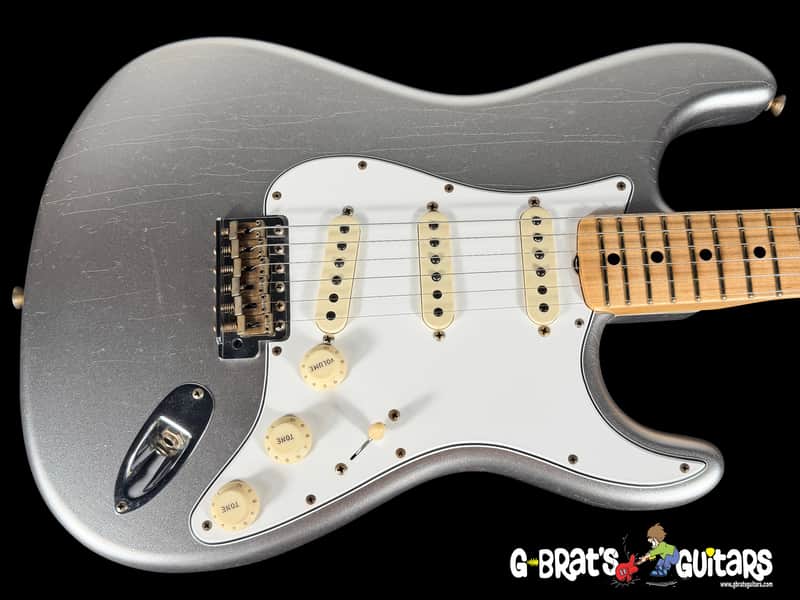 2024 Fender Stratocaster 1969 Custom Shop '69 Reissue Strat Journeyman Relic ~ Aged Fire Mist Silver image 1
