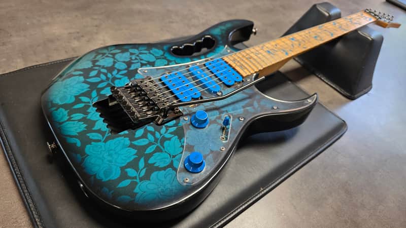 Ibanez JEM77 BFP 1991 FIRST YEAR Blue Floral Pattern JEM 77 Steve Vai Signature Pro Artist Super Strat RARE Guitar MIJ Japan Pre-JEM77P image 1