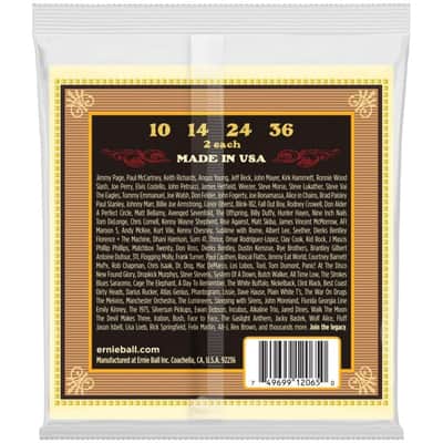 Ernie Ball Mandolin Strings Earthwood 2065 Medium Loop End 2 Pack image 3