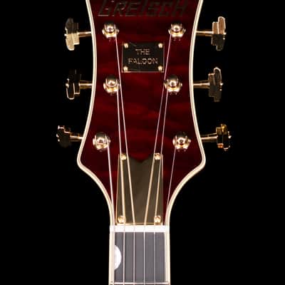 Gretsch G6136TGQM-59 Limited Edition Quilt Classic Falcon with Bigsby, Ebony FB, Forge Glow image 9