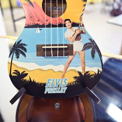 Kala Elvis Presley Signature Concert Ukulele ("Blue Hawaii" / KALA-LTP-C-EBH) image 3