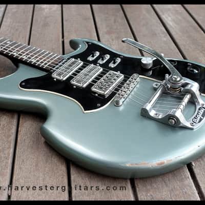 Harvester Maton Sharkbyte Fyrbyrd 2017 Aged Pelham Blue image 5