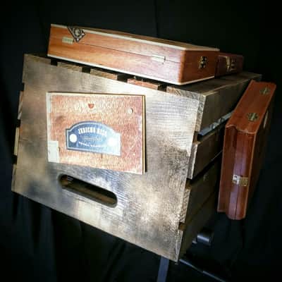 Embers Drums The Rusty Compact Cajon Drumset and Cigar Box Drum image 2