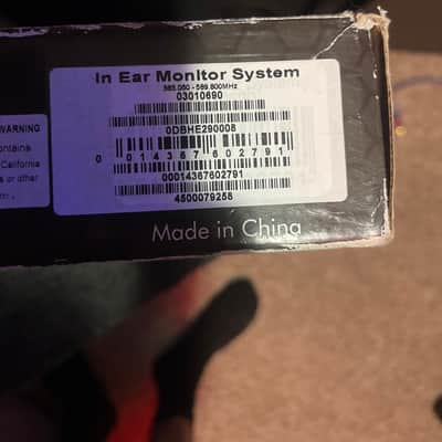 Peavey 3010690 Wireless In-Ear Monitor System 2010s - Black image 7