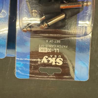 6-Pack Sky Patch Cables LL-30 BK (1 Foot) Guitar Effects 6 Pack - New image 5