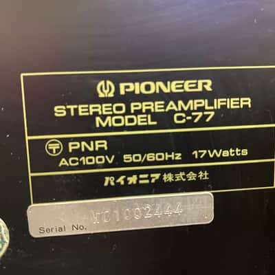Pioneer M-77 and C-77 set (same SPEC 1 and SPEC 2) image 10