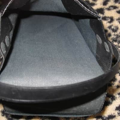 lightly used genuine BOSS vinyl pouch for FV300H, FV300L, and similar size size Boss pedals (NO pedal included) 1990s - Black Vinyl Exterior / Black Thin Canvas Interior image 21