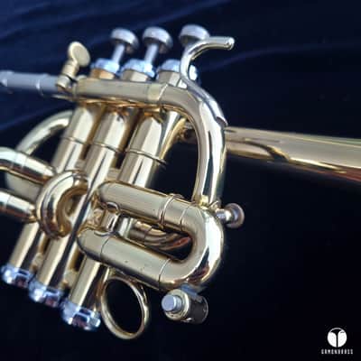 Getzen Capri Bb / A piccolo trumpet two leadpipe gamonbrass image 7