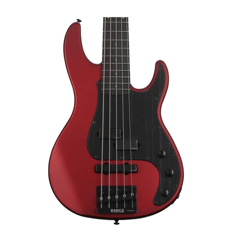 ESP LTD AP-5 5-String Bass Guitar Candy Apple Red Satin - B-Stock image 1