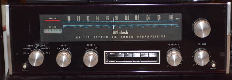 McIntosh MX 115 Manufactured 1972 - 1974