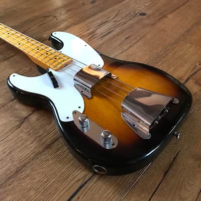 Fender Limited Edition 1955 Relic Precission Bass Left Handed 2015 Two Colour Sunburst image 4