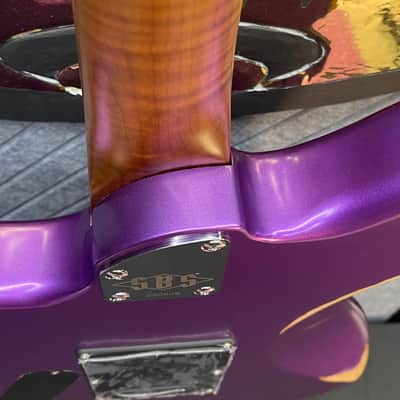 SBS Steve Brown Sound Guitars VS200 Includes Our FretWerx In USA Fret Dress and Setup! Purple Metallic image 16