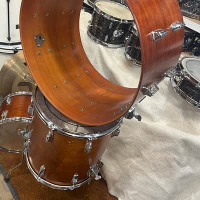 Tama 3 - piece Superstar drum set (314-2166) 80's - Satin Mahogany image 4