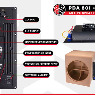 PSG Audio PDA801+CQ260 - 1200 Watt Subwoofer Amplifier Module with DSP image 7