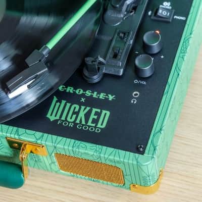 Crosley RSD Cruiser Plus Turntable - Wicked Movie Edition- 3-Speed Bluetooth- Elphaba Green image 9