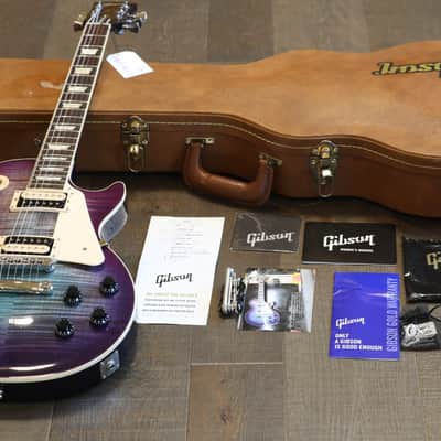 2019 Gibson Les Paul Traditional Pro V Electric Guitar Blueberry Burst + OHSC image 1