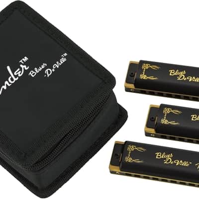 Fender Blues DeVille Harmonicas - 3-Pack - Incl. Case image 1