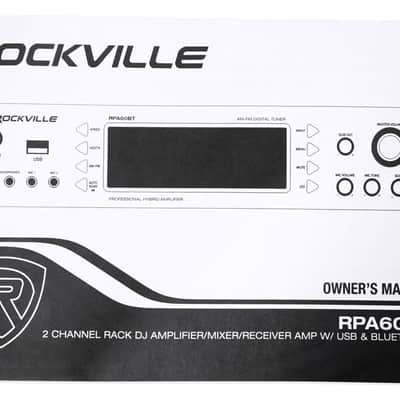 Rockville RPA60BT 1000w 2 Channel Rack DJ Amplifier/Mixer/Amp w/ Bluetooth/USB image 9