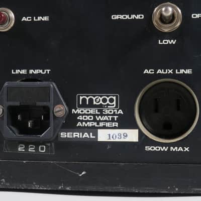 Moog Synthesizer Amplifier Synamp model 301A with four independent MKPE parametric equalizers and more (serviced) image 7