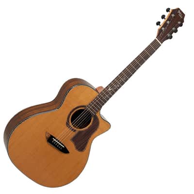 Gopherwood K330RCE GA Body Acoustic Guitar Solid Roasted Spruce EQ Pickup image 1