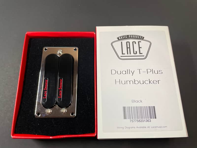 Lace Sensor Red-Red Dually T-Plus Humbucker Guitar Pickup Bridge image 1