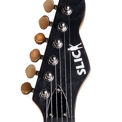 Slick SL54 Relic Aged Stratocaster Strat One Humbucker White Electric Guitar Earl image 4