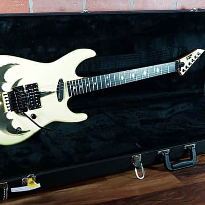 ESP Custom Shop Empire D Chris Degarmo "Queensryche" Signature model MIJ White Pearl W/Triryche 1991 image 2