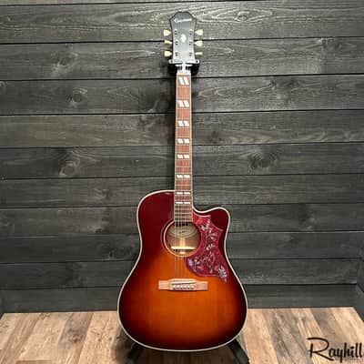 Epiphone Hummingbird EC Studio Limited-Edition Dreadnought  Acoustic-Electric Guitar Tobacco Sunburst