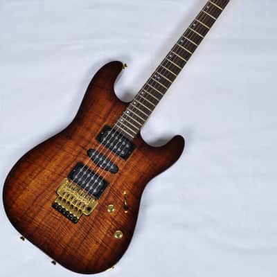 Schecter CET Koa Top USA Custom Shop Electric Guitar Tobacco Burst image 1