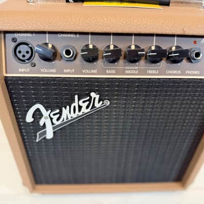 Fender Acoustasonic 15 15W 1x6 Acoustic Guitar/Vocal Combo Amp Recent Production image 3