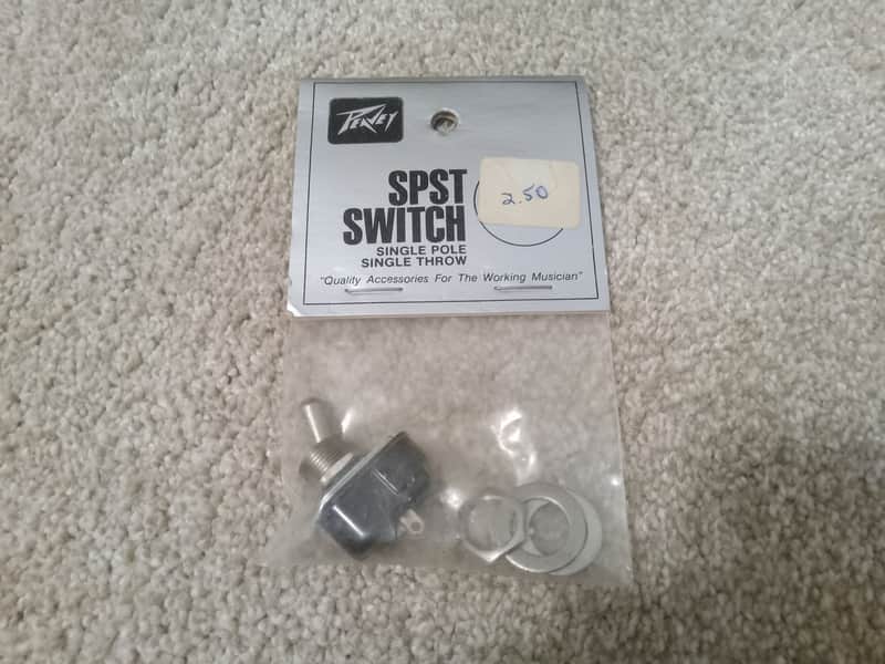 Vintage NOS 1980's Peavey SPST (Single Pole, Single Throw) Switch in Original Packaging! image 1