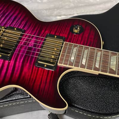 NEW! Gibson Custom Les Paul Axcess Standard Figured Top Floyd Rose Electric Guitar - Greatest Hits II - Authorized Dealer - Tri-Berry Burst - WOW! 8.45lbs - G07676 image 2