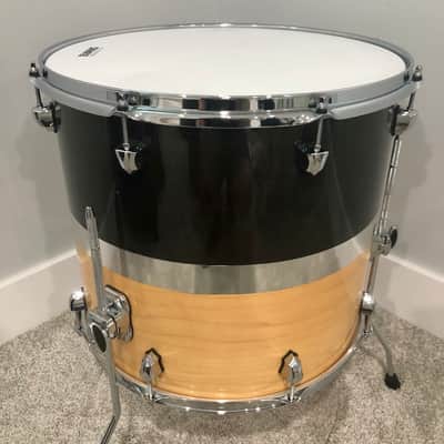 SJC Custom Drums 18” Paramount Floor Tom 2018 - Tuxedo Silver image 2