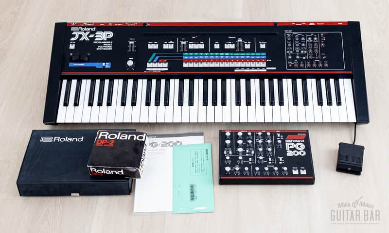 1983 Roland JX-3P Vintage Analog Synthesizer & PG-200 Controller, Near-Mint & Serviced w/ Paperwork, Ftsw, Boxes image 1