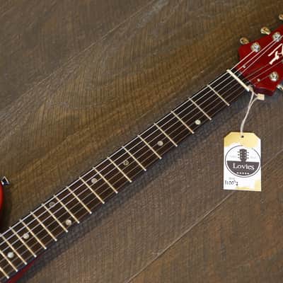 MINTY! Joe Bochar Guitars JBG Supertone 2 Solidbody Guitar Cherry Sunburst + Gig Bag (4981) image 5