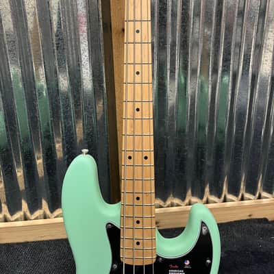 Fender American Performer Jazz Bass with Maple Fretboard 2018 - Present - Satin Surf Green image 4
