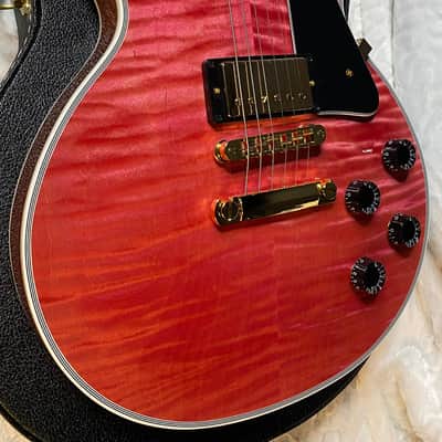 NEW! Gibson Dealer Select Custom Shop Les Paul Custom AAA Figured Top - Transparent Pink - Authorized Dealer - WOW! 8.8 lbs - G05750 image 7