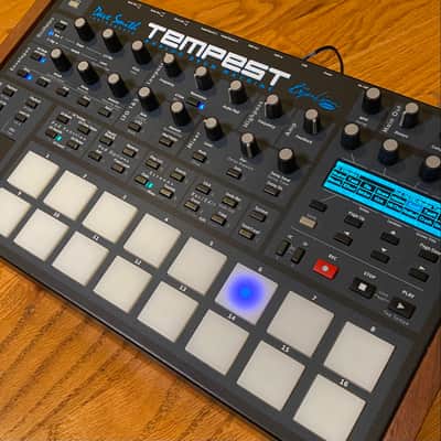 Dave Smith Instruments Tempest 6-Voice Drum Machine 2011 - 2018 - Black with Wood Sides