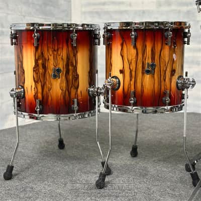 Sonor SQ2 Beech 5pc Drum Set Red Burst over African Marble Gloss image 4