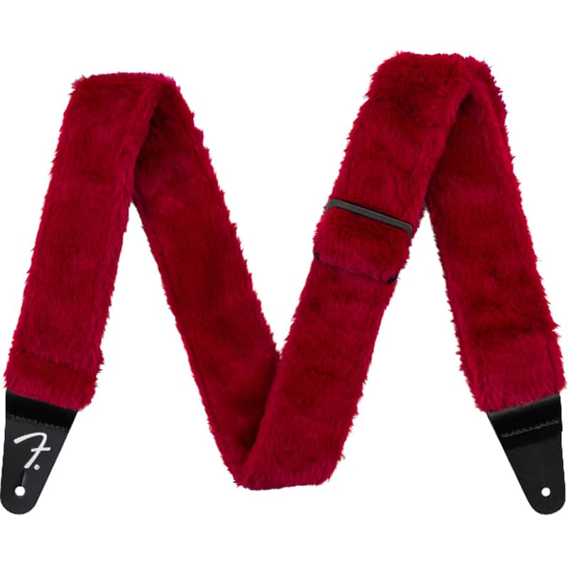 Photos - Guitar Fender Poodle Plush Strap, Red Red
