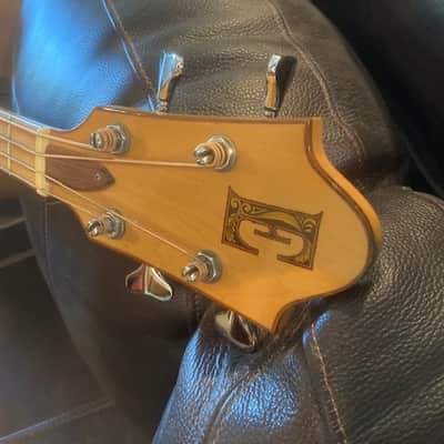 Ernie Ball EARTHWOOD Vintage Hollowbody Acoustic 4-String Bass Guitar Orig OSSC image 3